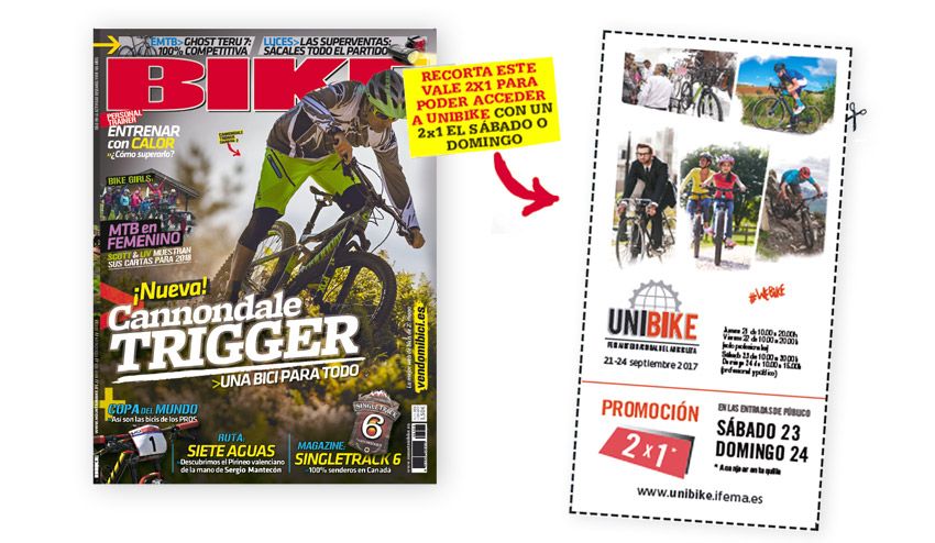 Con BIKE aprovecha el 2x1 en tus entradas para Unibike