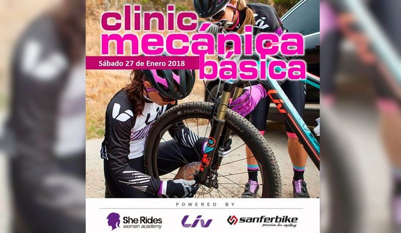 Curso gratuito de mecánica básica para mujeres ciclistas.