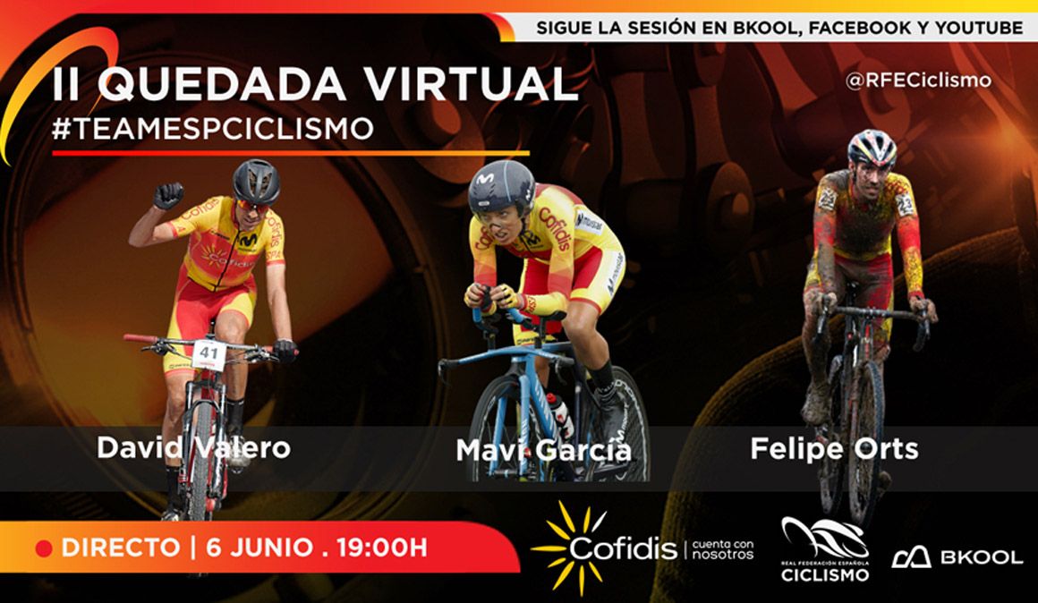 Este sábado, David Valero, Felipe Orts y Mavi García, quedada virtual