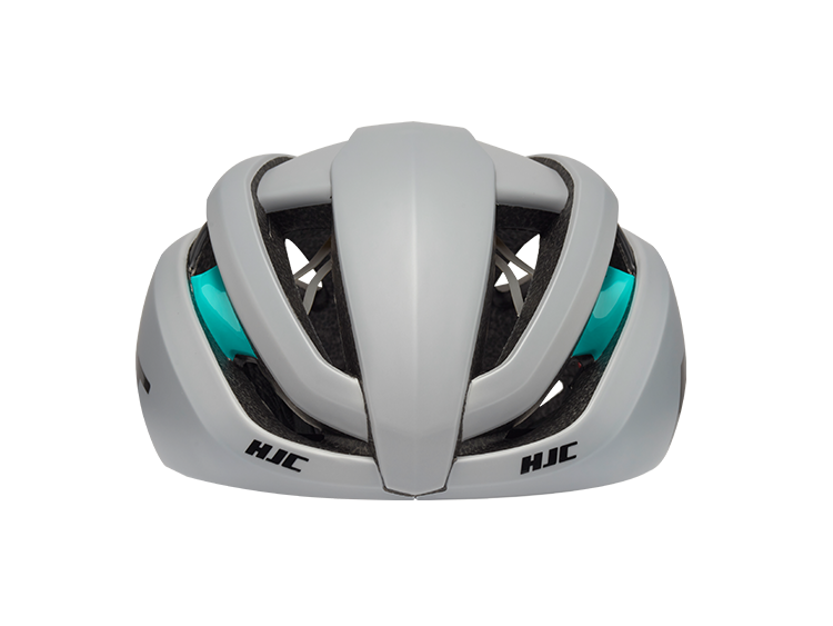 Casco HJC Ibex 2.0 en color gris y verde menta.