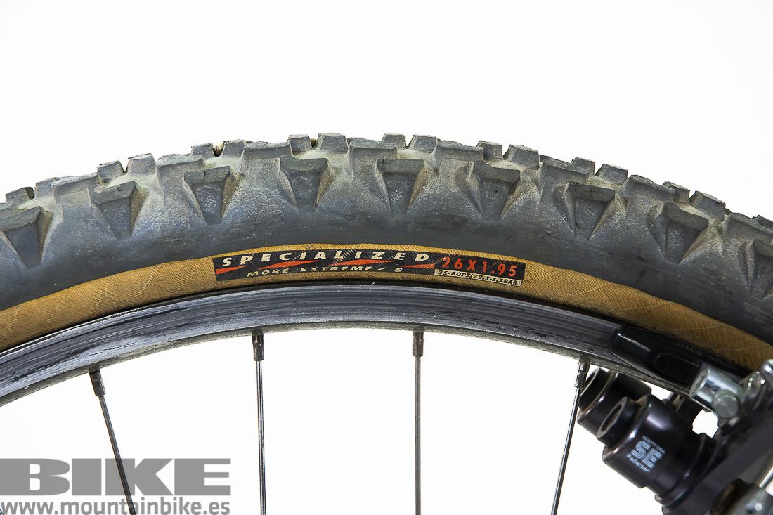 Las cubiertas Specialized More Extreme de 1.95" ya con compuesto Umma Gumma.