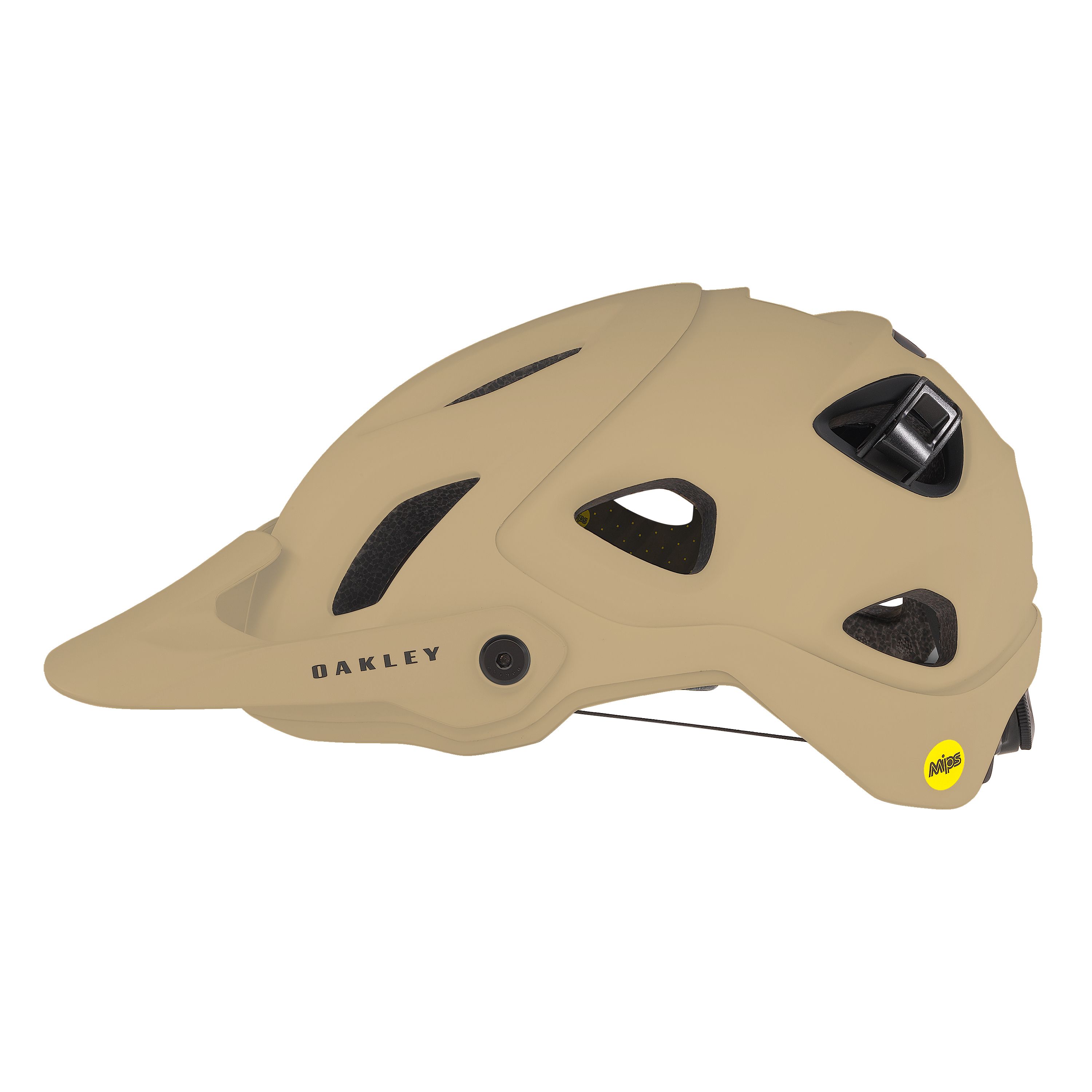 Oakley DRT5 en su versión camel con el logo de MIPS bien visible. 