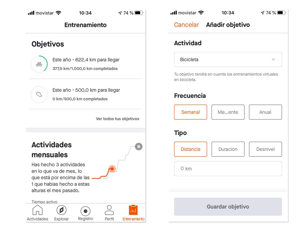Novedades Strava capturas
