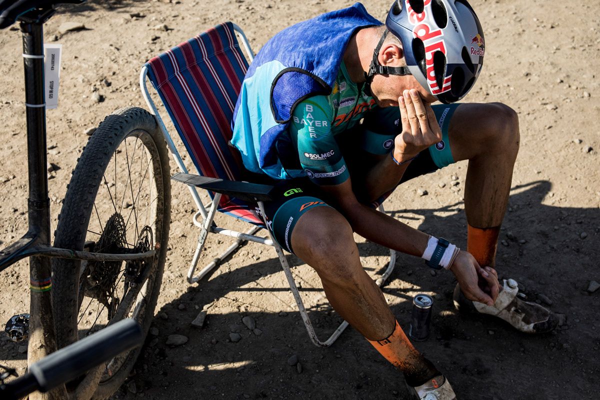 Tiago Ferreira en un descanso en ru record 2