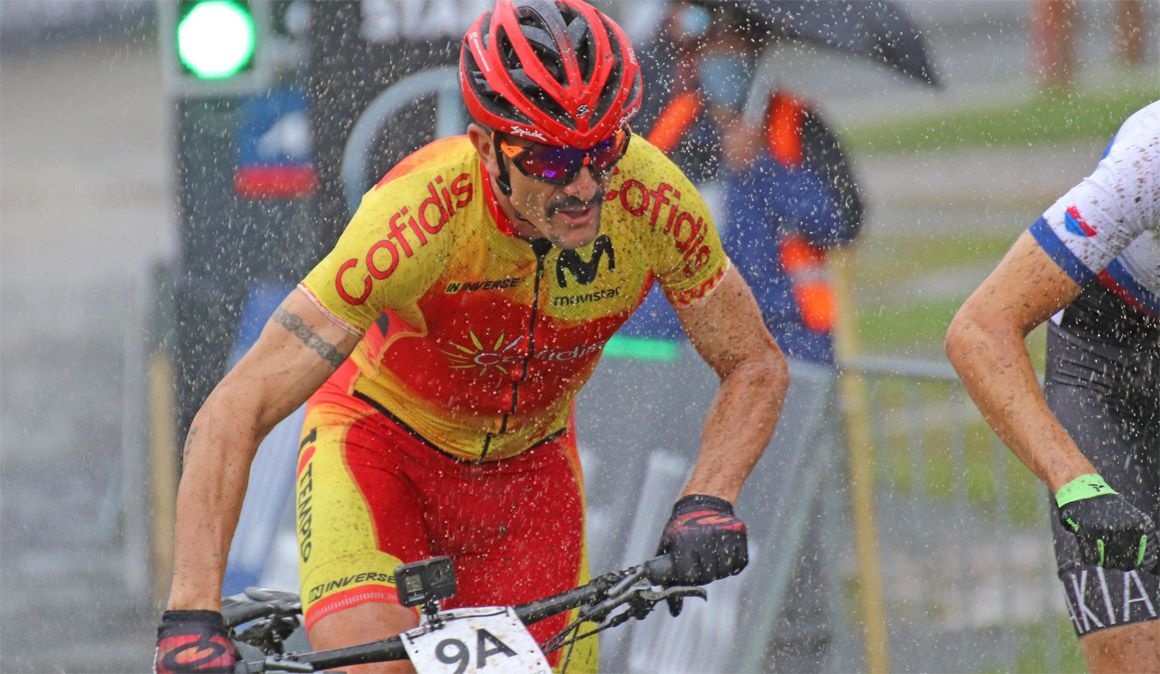 Carlos Coloma, ayer en el Team Relay en Leogang