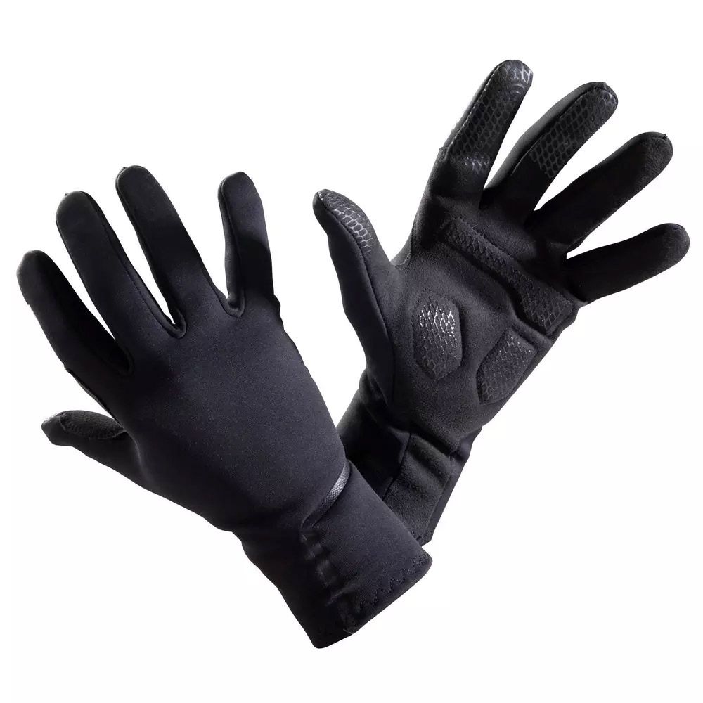 GUANTES DE CICLISMO ROADR 500 PRIMAVERA OTOÑO NEGRO MUJER