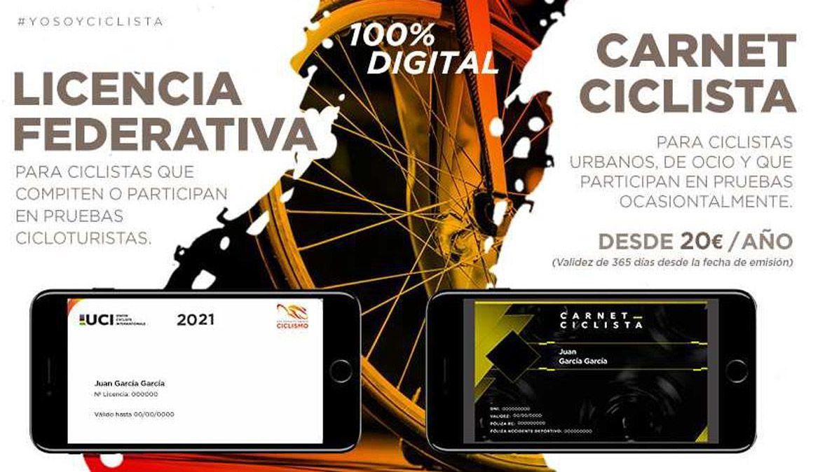 la licencia y carnet ciclistas seran digitales
