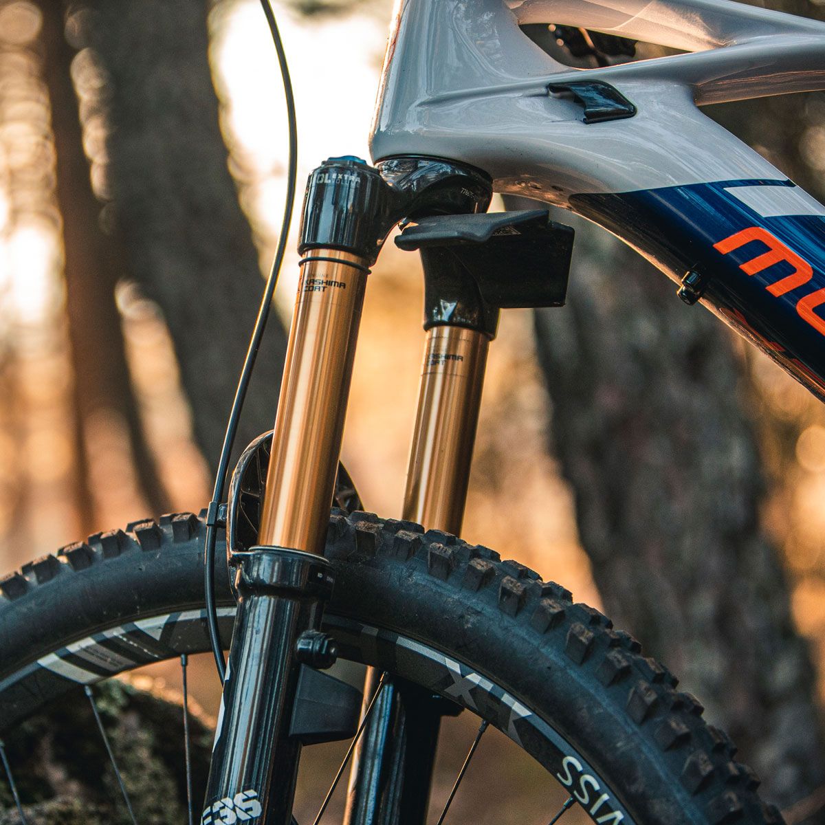 Mondraker MIND.Máximo control sobre tus suspensiones detalle delantero accion Mondraker MIND.Máximo control sobre tus suspensiones detalle delantero accion