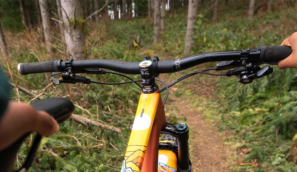 Manubrio Potencia Y Puños Para Bicicleta De Montaña