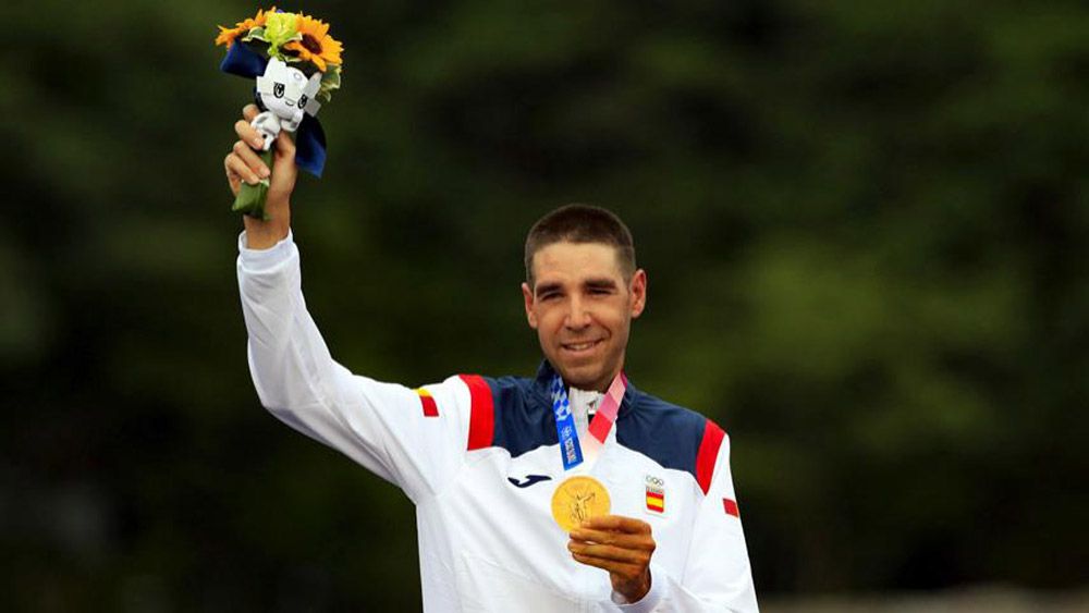 David Valero dio su primera rueda de prensa tras su bronce olímpico detalle David Valero dio su primera rueda de prensa tras su bronce olímpico detalle