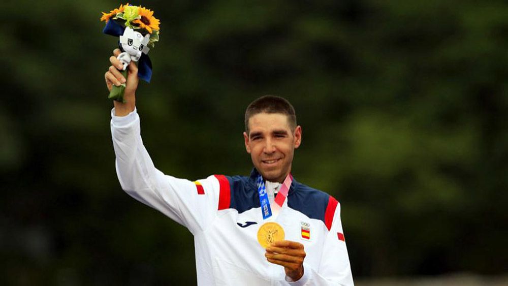 David Valero dio su primera rueda de prensa tras su bronce olímpico detalle