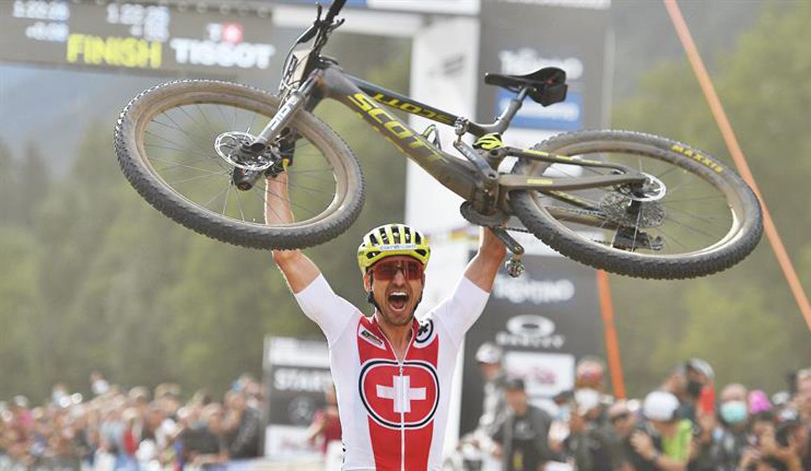 Nino Schurter. Noveno Mundial en Val di Sole.