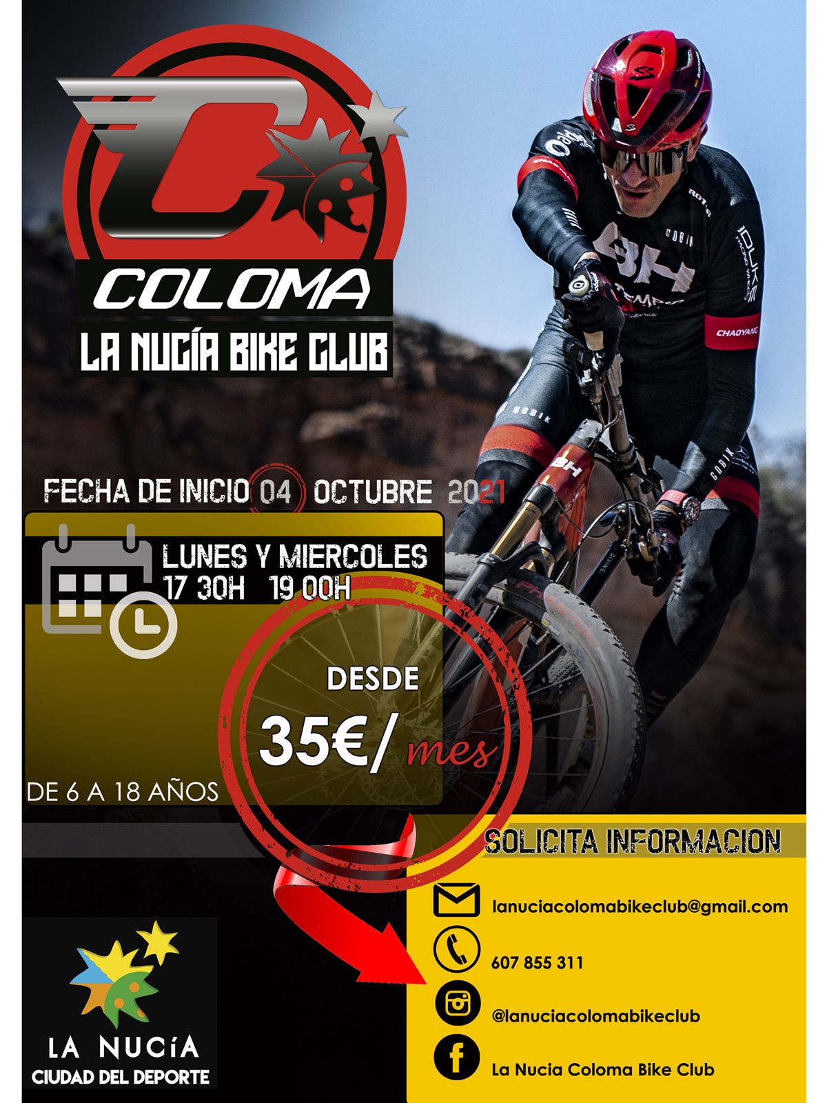 Se pone en marcha la escuela Nucía Coloma Bike Club detalle Se pone en marcha la escuela Nucía Coloma Bike Club detalle