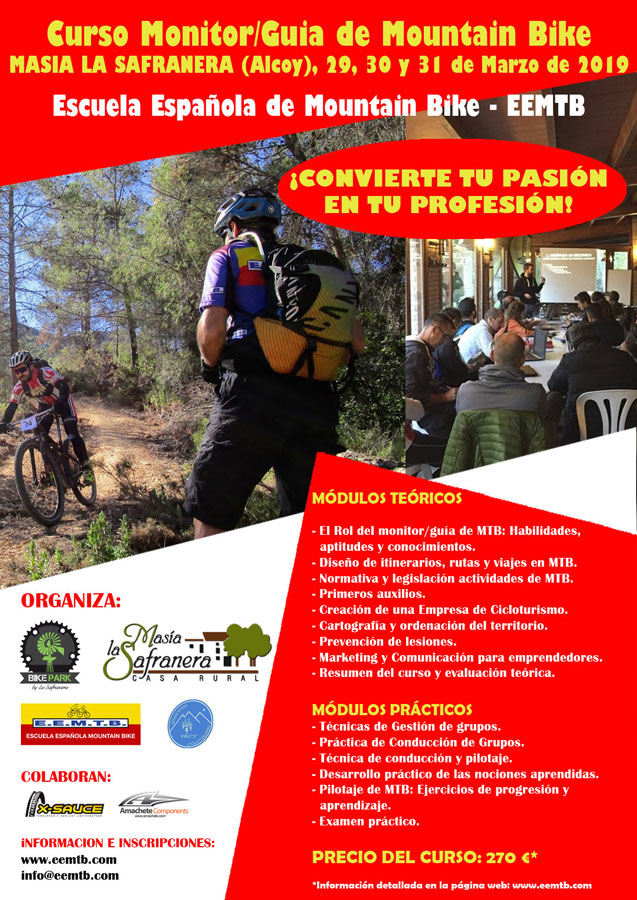 Curso de Guía Monitor de Mountain Bike