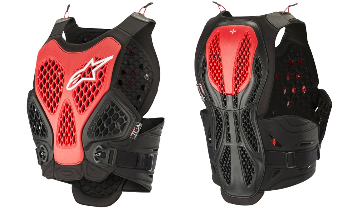 Alpinestars usa la tecnología de rejilla para sus protecciones
