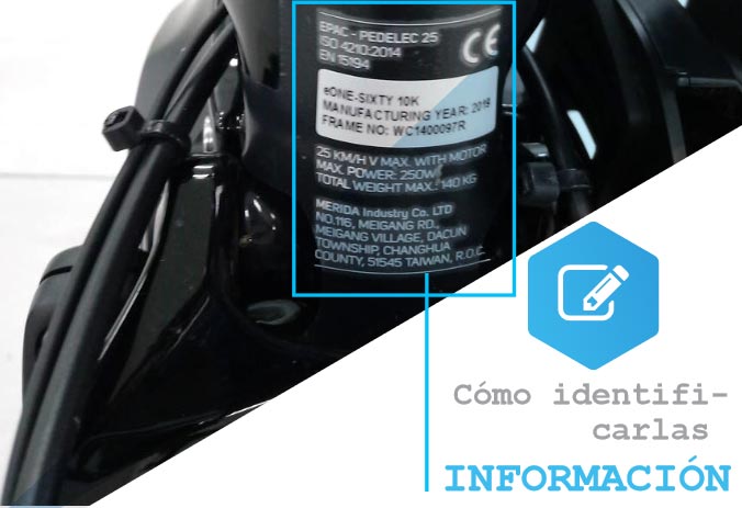 Así se identifica una E-Bike: Comunicación de AMBE a la Policía Local