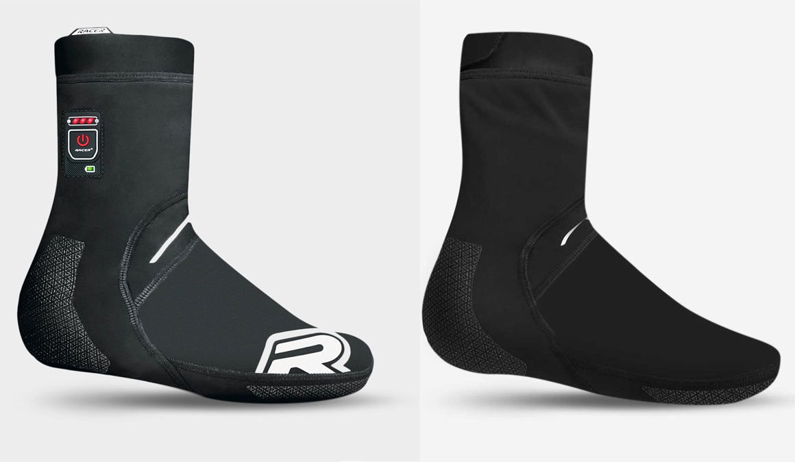 Racer: guantes y cubrezapatillas calefactables