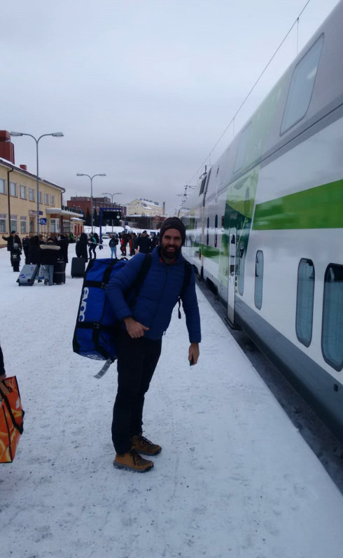 Una carrera a 12º bajo cero