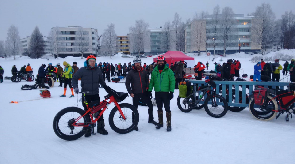 Una carrera a 12º bajo cero