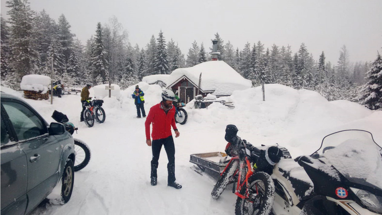 Una carrera a 12º bajo cero