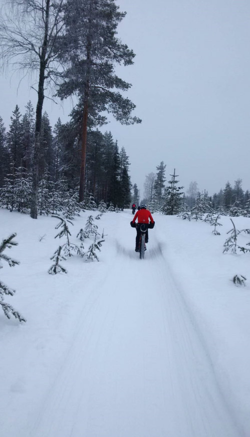 Una carrera a 12º bajo cero