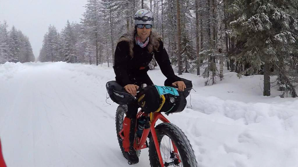 Una carrera a 12º bajo cero